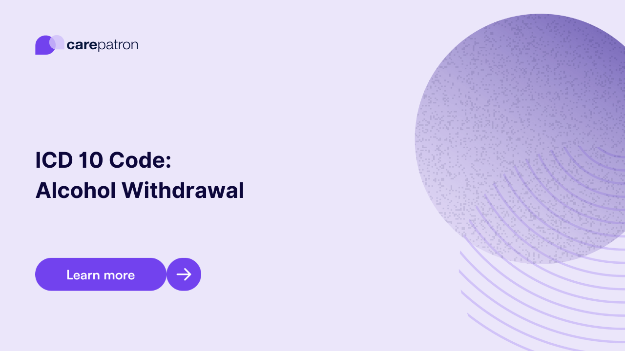 Alcohol Withdrawal ICD10CM Codes 2023